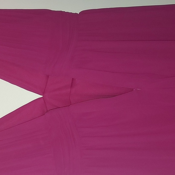 NWT Lulu's Heavenly Hues Magenta Formal Maxi Dress Bridesmaid Prom Size Medium - Picture 5 of 9